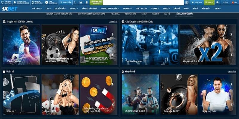 Điểm mặt sản phẩm cược thịnh hành tại 1XBET