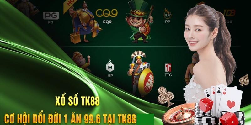 Tỷ lệ trả thưởng xổ số 1 ăn 99.6 tại nhà cái TK88